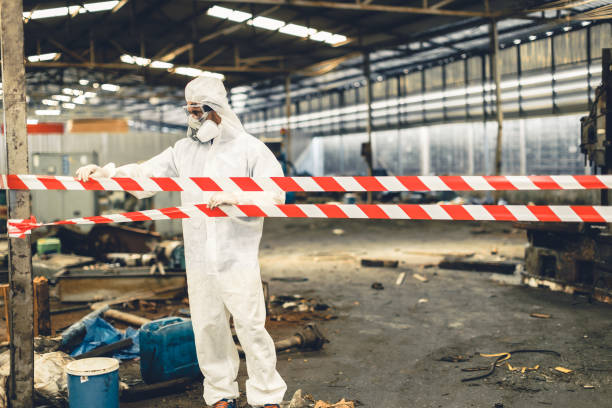 Professional Biohazard technician working in Wharton, NJ